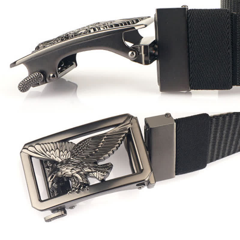 Men's Soaring Hawk Eagle Double-Sided Nylon Belt