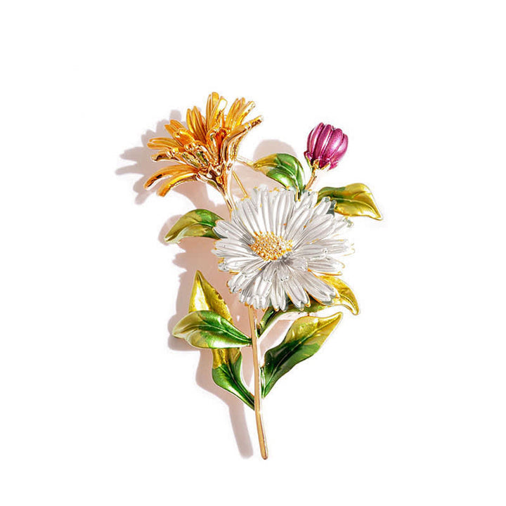 Women's Creative Floral Daisy Brooch