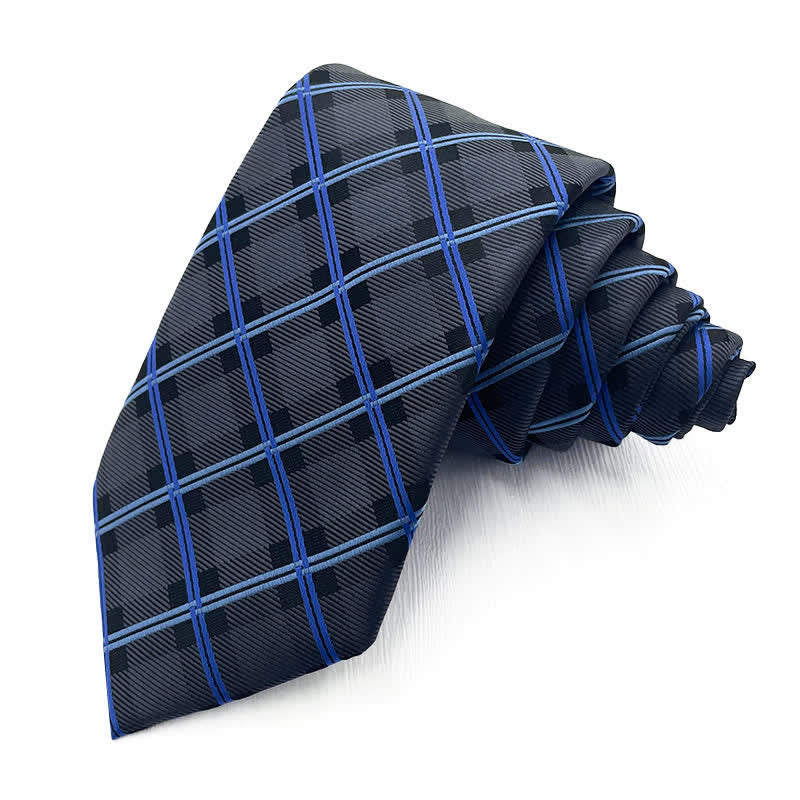 Men's Smart Bright Plaid Necktie