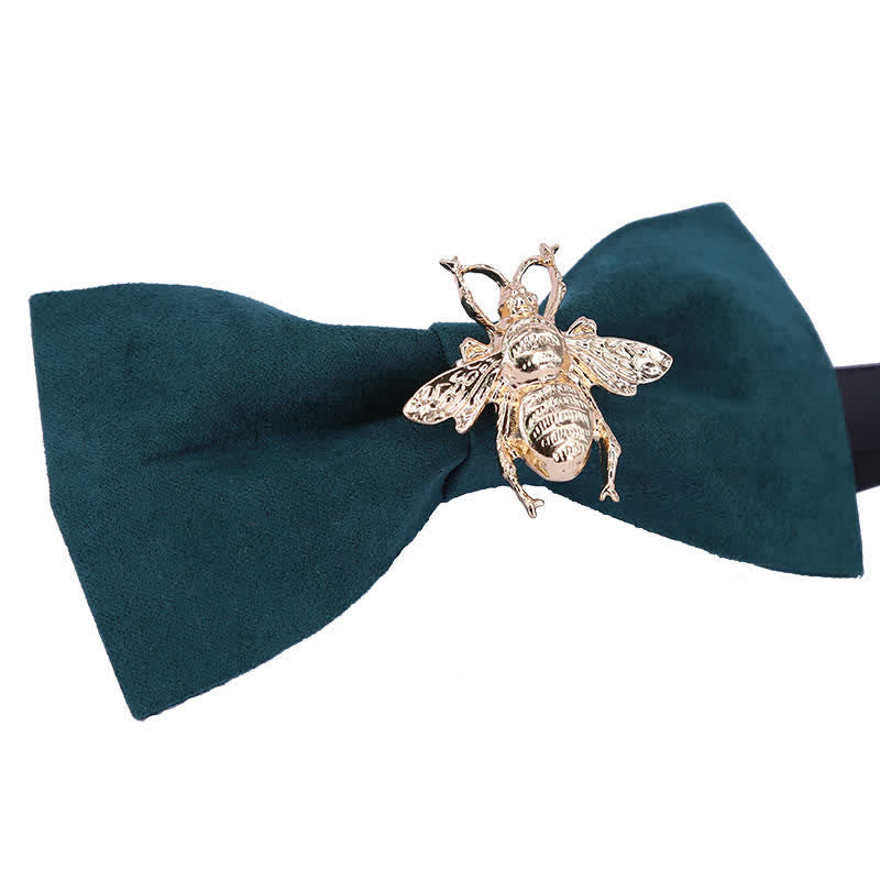 Men's Insect Bee Velvet Bow Tie