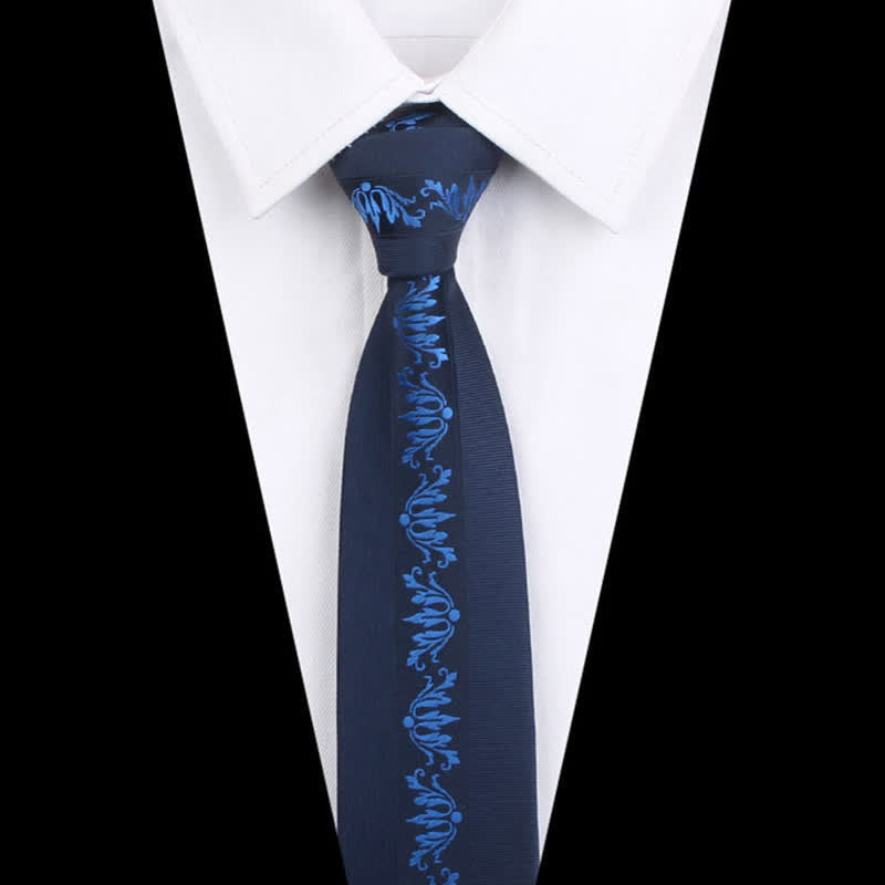 Men's Modern Patchwork Vertical Striped Necktie