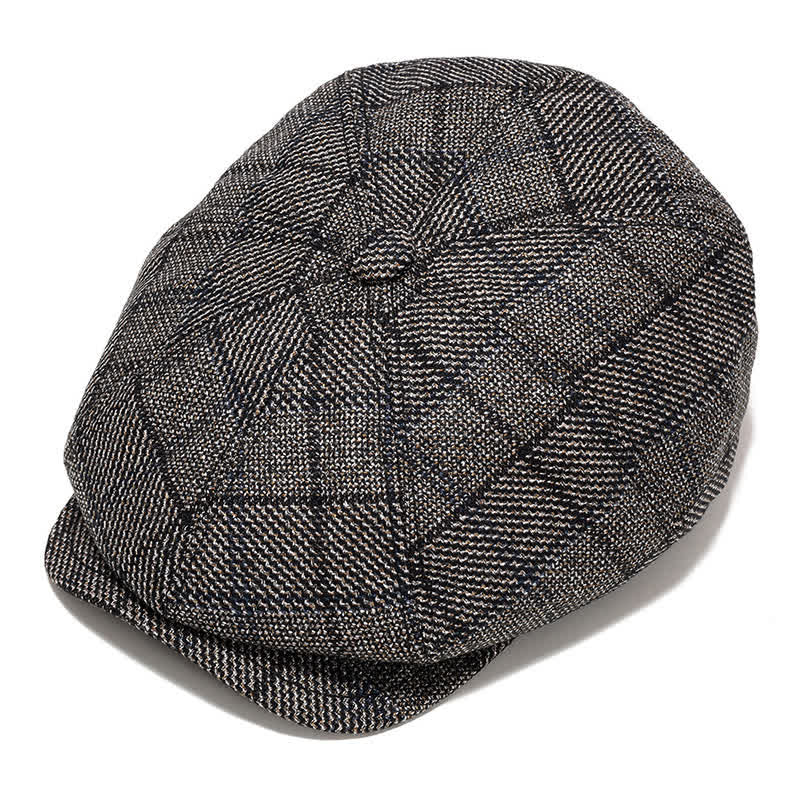  Classic Newsboy Flat Cap with Earflap Beret - Dark Coffee - Adjustable (about 22"-23 5/8") - image 16