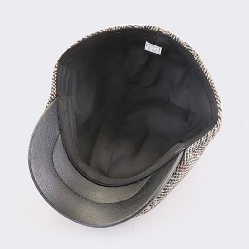 Vintage Painter Short Newsboy Brim Beret Cap - image 3