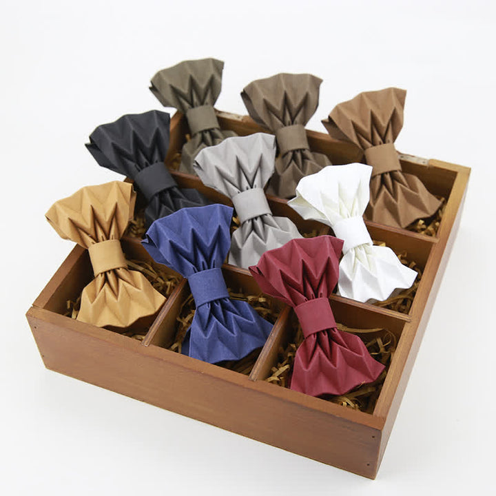 Men's Creative Environmental Kraft Paper Bow Tie