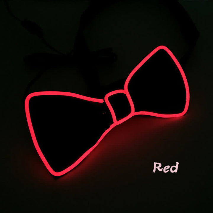 Light Up Blinking LED Glowing Bow Tie