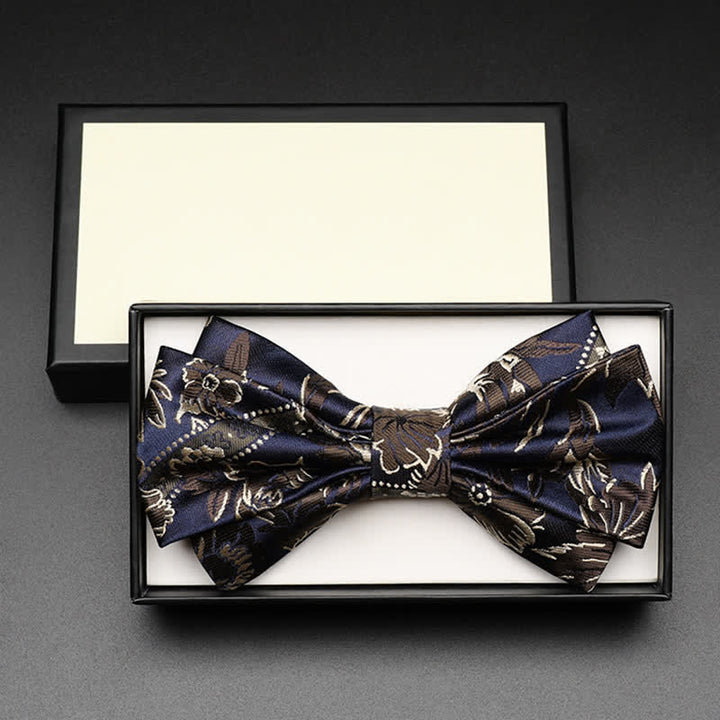 Men's Harmony Irises Cherry Blossom Floral Bow Tie