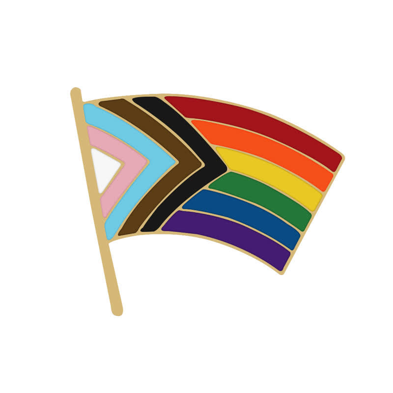 3Pcs Show Your Pride Rainbow Flag Brooch