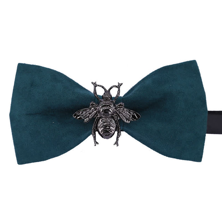 Men's Insect Bee Velvet Bow Tie