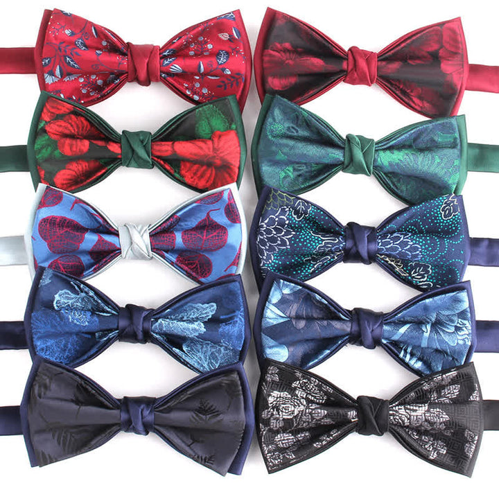 Men's Elegant Floral Botanical Bow Tie