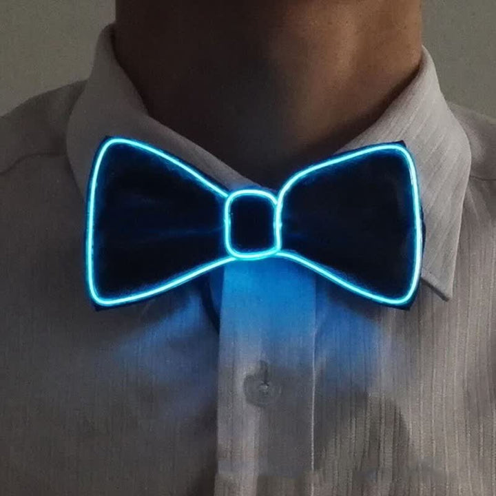 Light Up Blinking LED Glowing Bow Tie