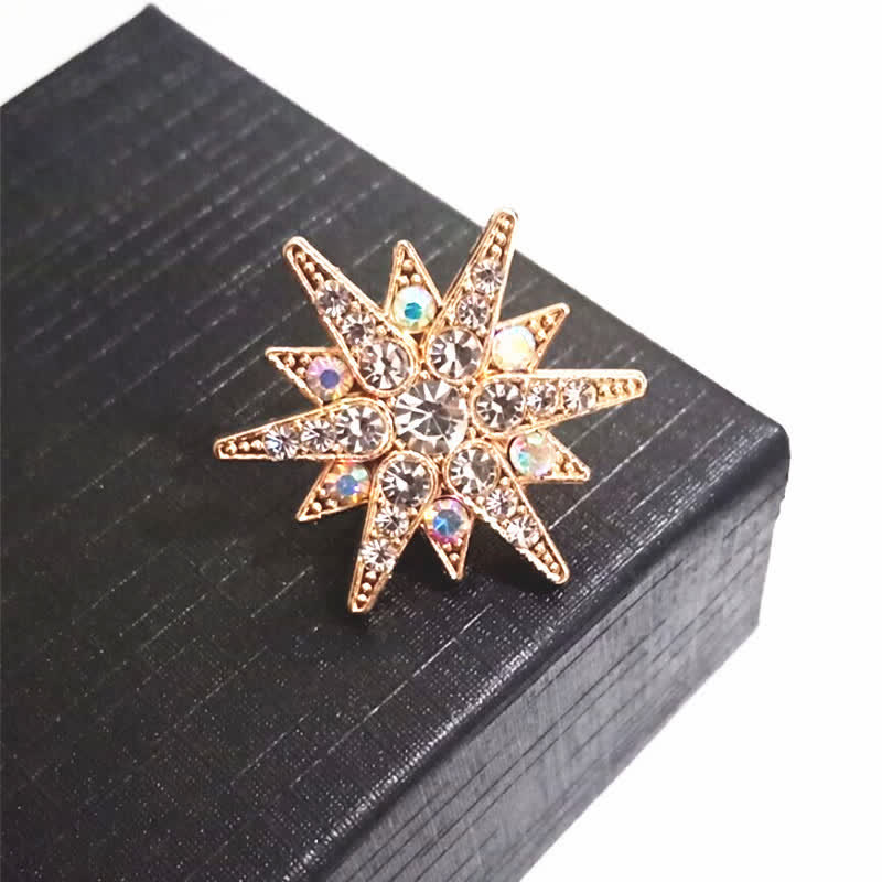 Men's Stunning Hexagram Star Brooch