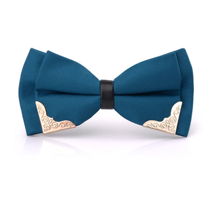 Men's Classic Metal Gold Bow Tie