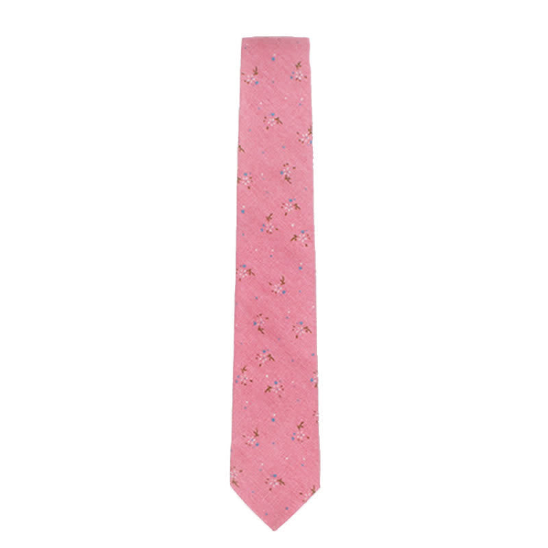 Men's Elegant Floral Skinny Necktie