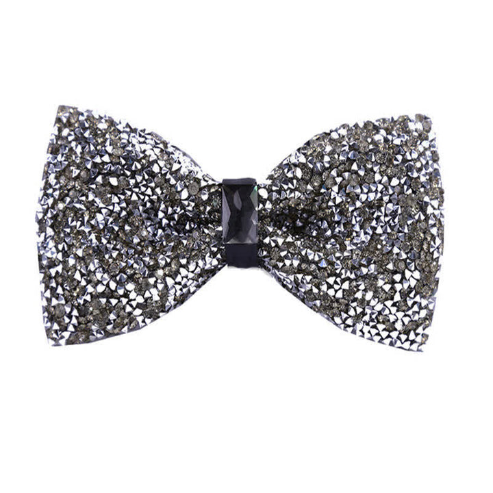 Men's Sparkle Star Glitter Crystal Bow Tie