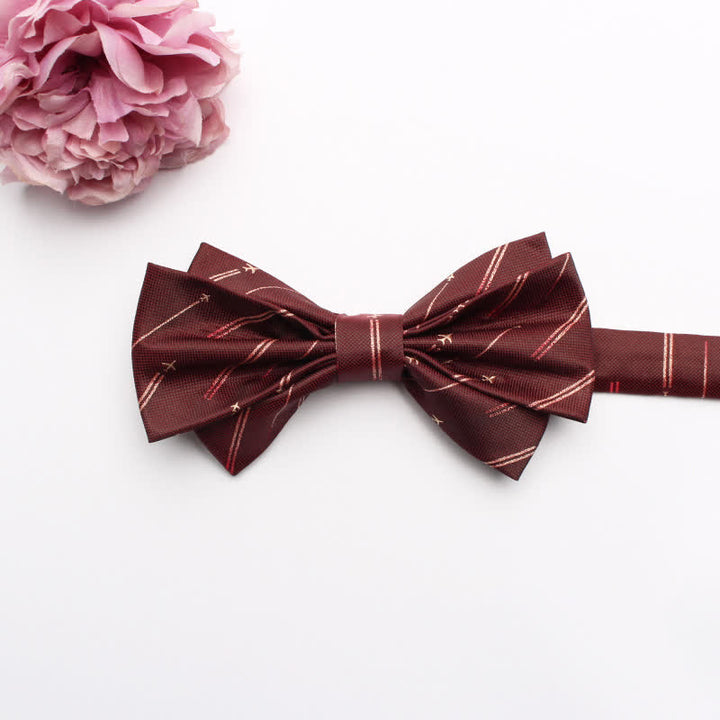 Men's Fangled Jacquard Texture Suit Bow Tie