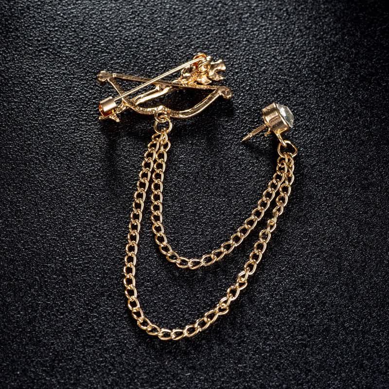 Men's Cupid Arrow Chain Brooch