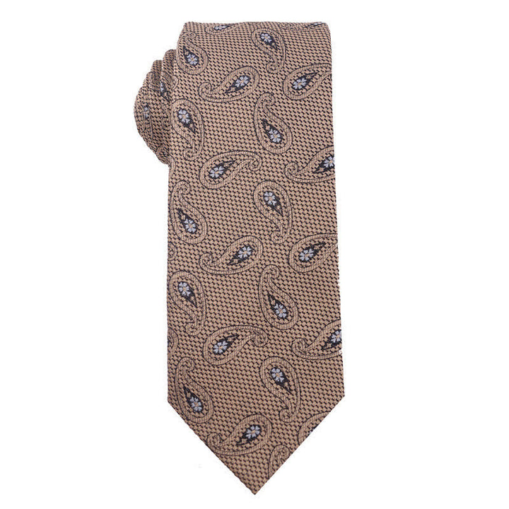 Men's British Khaki Champagne Series Necktie