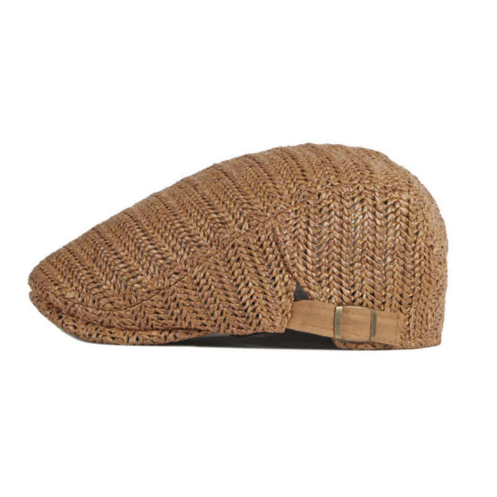 Summer Sunshade Weave Beret Cap - image 5