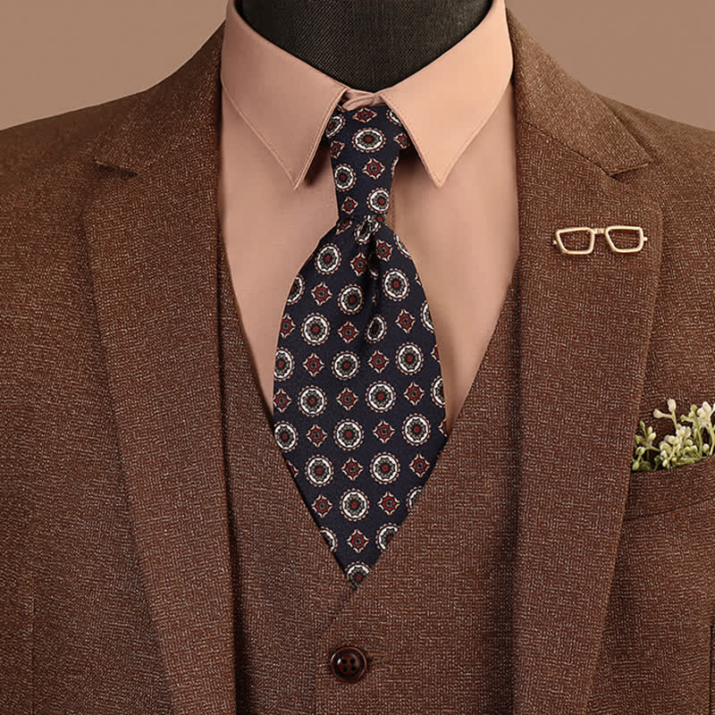 Men's Retro-Pop Geometric Motifs Necktie - image 0