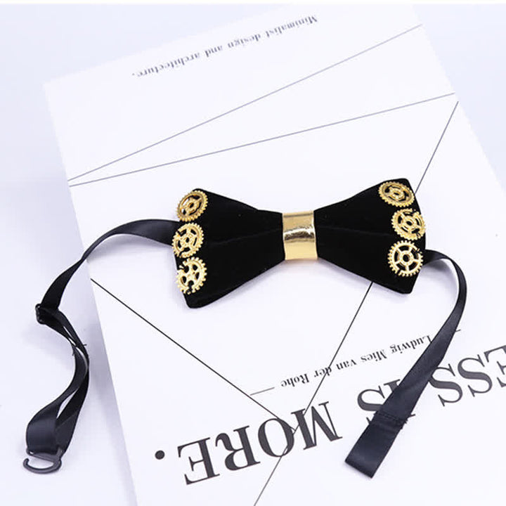 Men's Gothic Retro Steampunk Gears Bow Tie