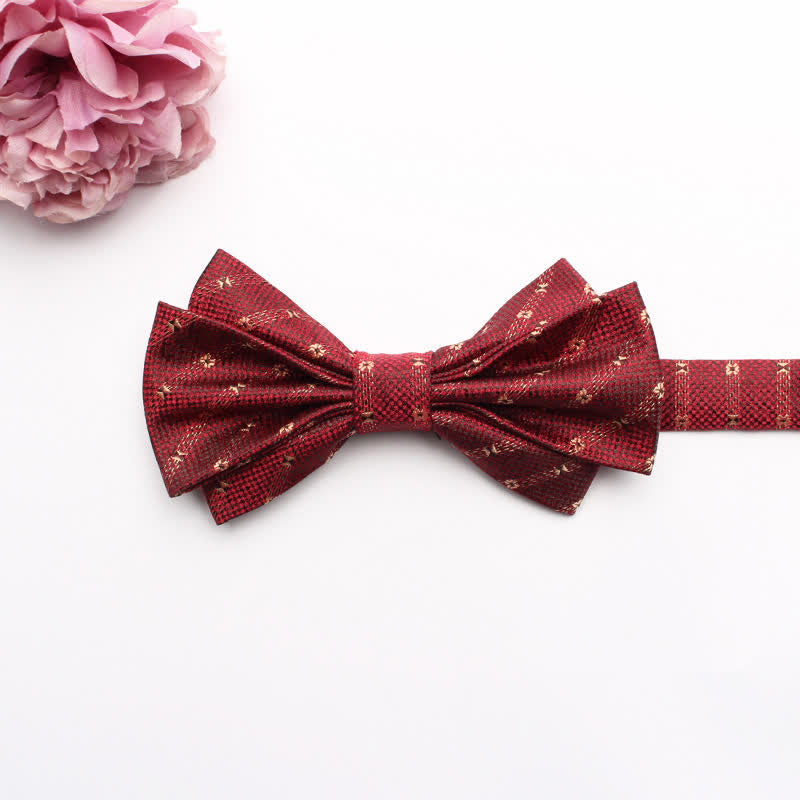 Men's Fangled Jacquard Texture Suit Bow Tie