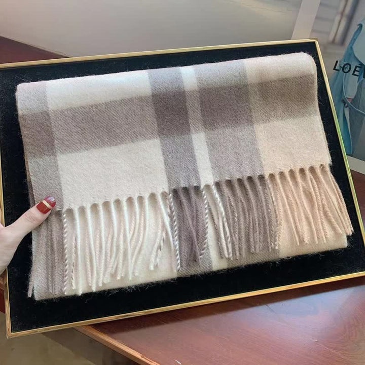 Unisex Lamb Edinburgh Big Warm Plaid Scarf - #19 - image 37