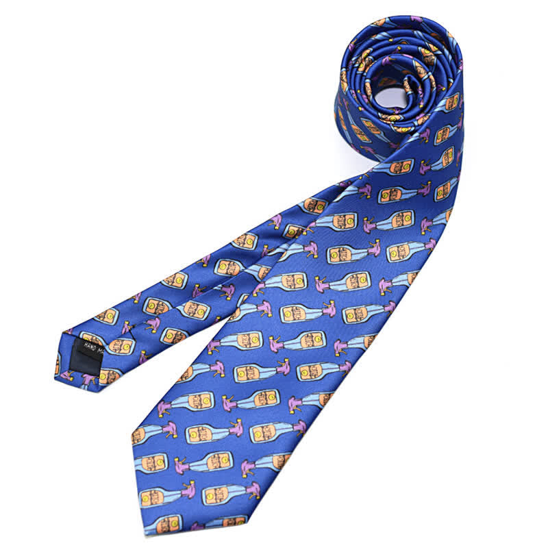 Men's Creative Funny Printed Necktie - Watering Can - image 16