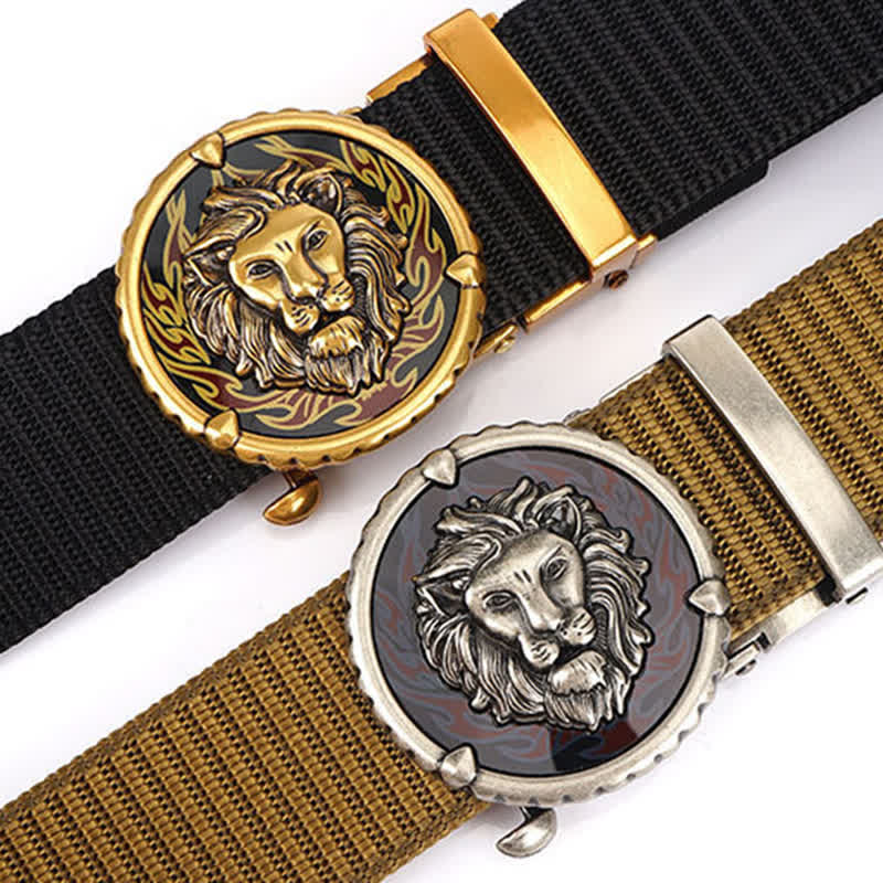 Men's Jungle Lion King Nylon Belt