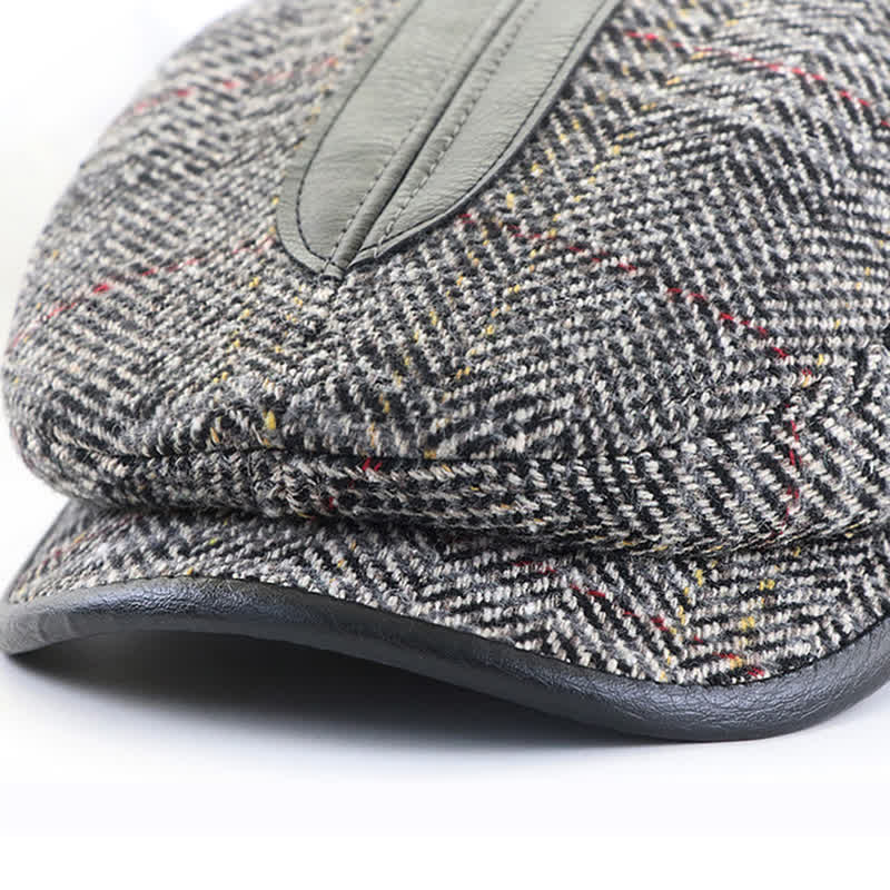 Vintage Painter Short Newsboy Brim Beret Cap - image 4