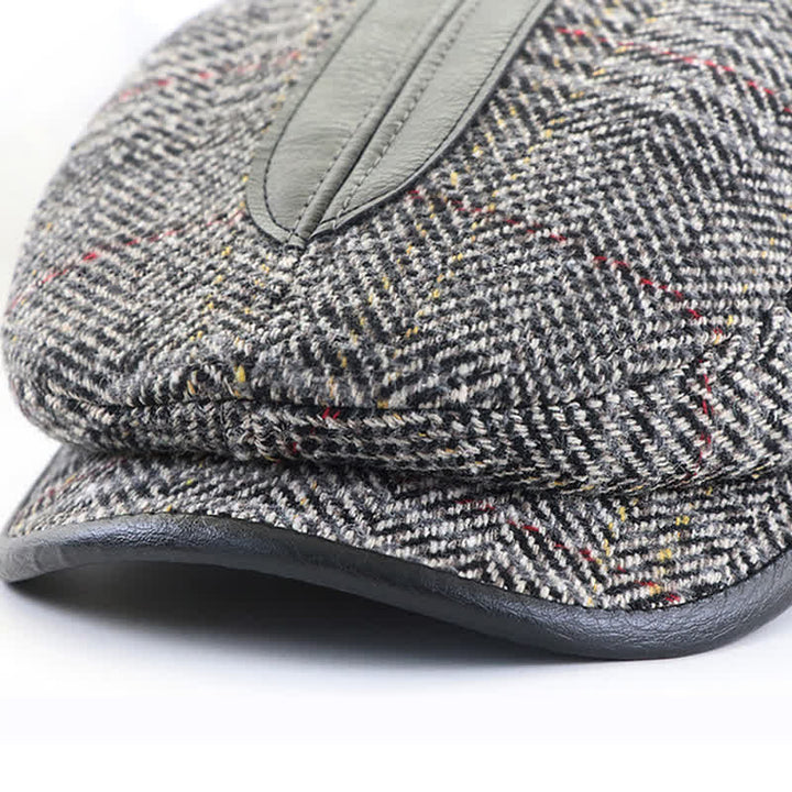 Vintage Painter Short Newsboy Brim Beret Cap - image 4