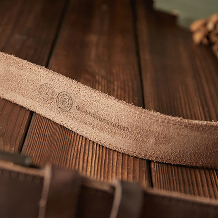 Men's Classic Textured Cowboy Leather Belt - image 9