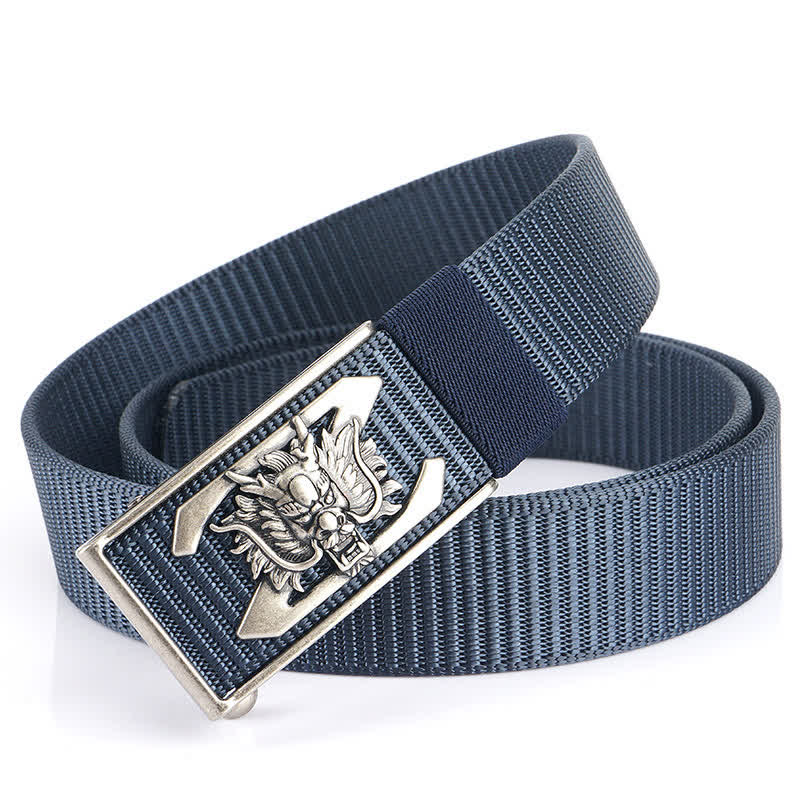 Men's Z Letter Mighty Dragon Nylon Belt