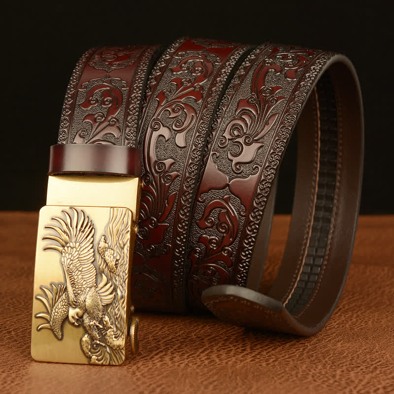 Men's Eagle Expanded Its Wings Leather Belt