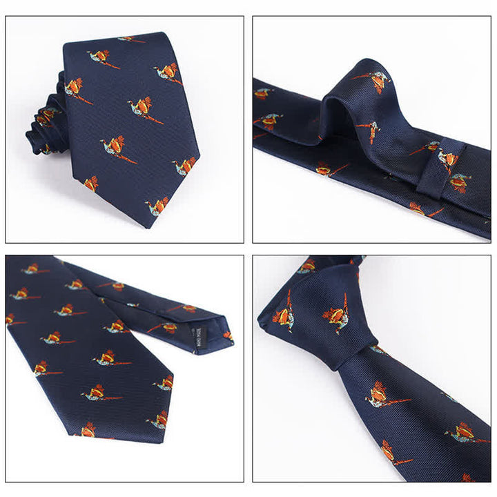 Men's Flying Bird Embroidered Necktie