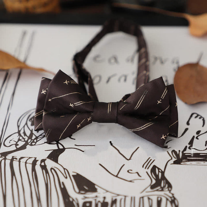 Men's Stylish Striped Dots Bow Tie