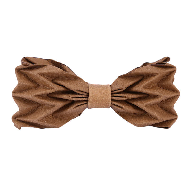 Men's Creative Environmental Kraft Paper Bow Tie