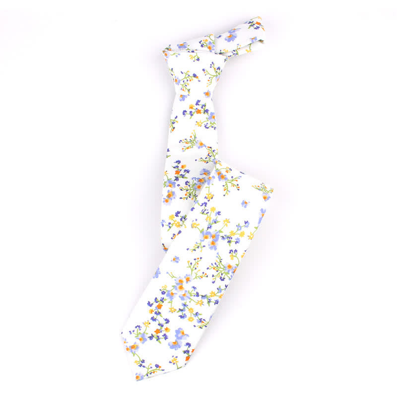 Men's Colorful Tropical Floral Necktie