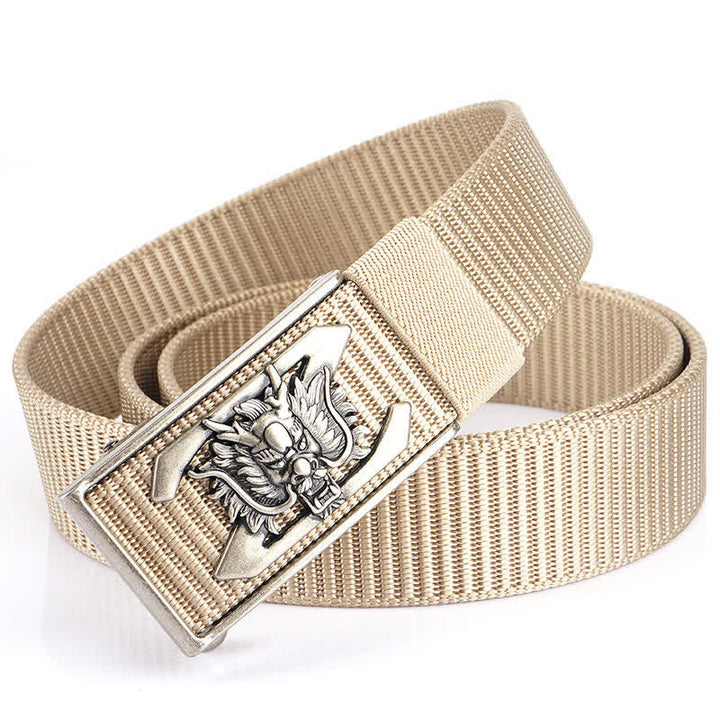 Men's Z Letter Mighty Dragon Nylon Belt