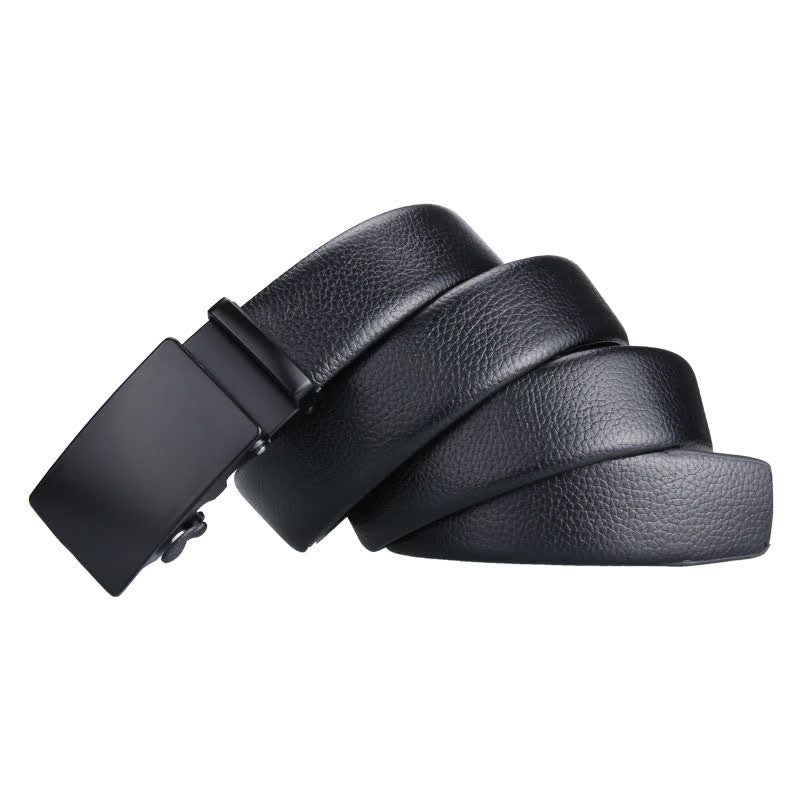 Men's Luxury Automatic Buckle Leather Belt - image 3
