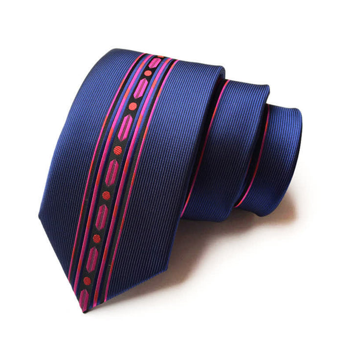 Men's Modern Blitz Lines Striped Necktie