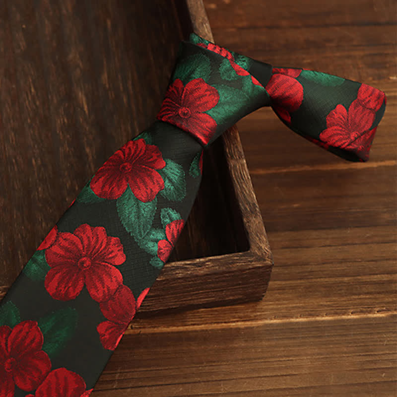 Men's Flame Azalea Blossoms Necktie