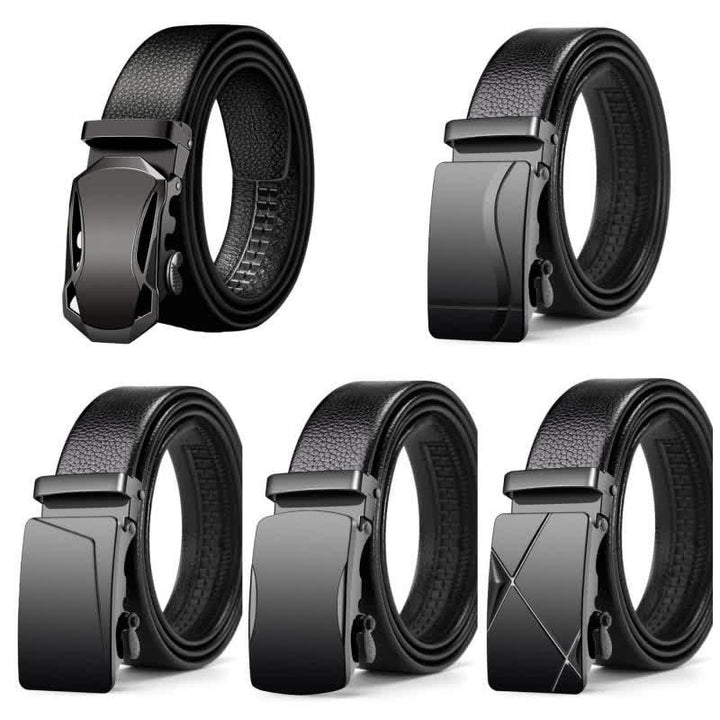 Men's Luxury Automatic Buckle Leather Belt - image 1