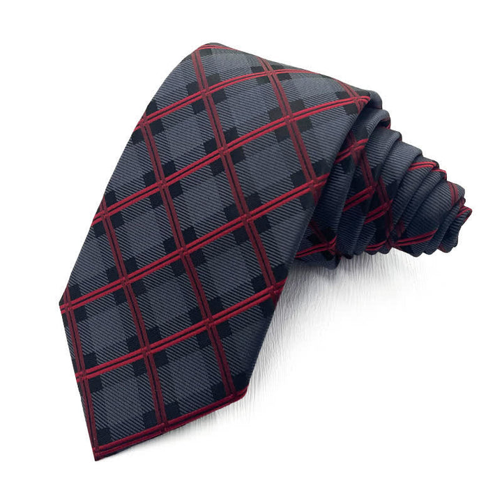 Men's Smart Bright Plaid Necktie