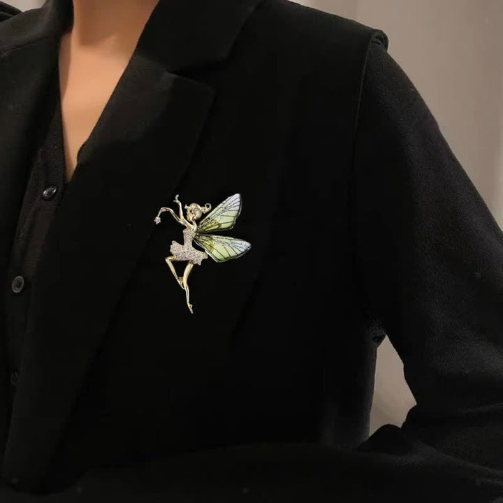 Women's Angel Wings Elf Fairy Brooch