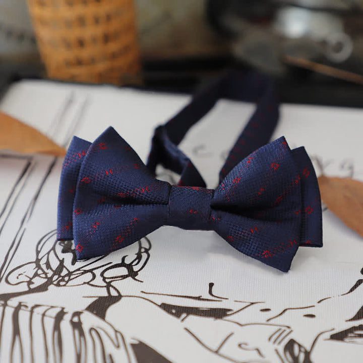 Men's Stylish Striped Dots Bow Tie