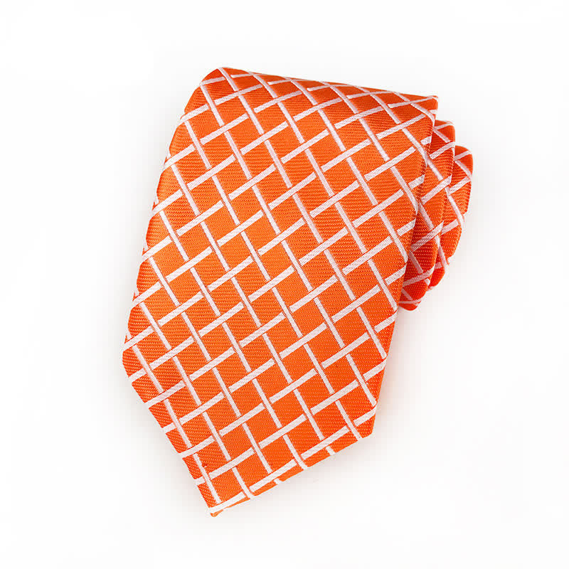 Men's Bright Woven Checked Necktie