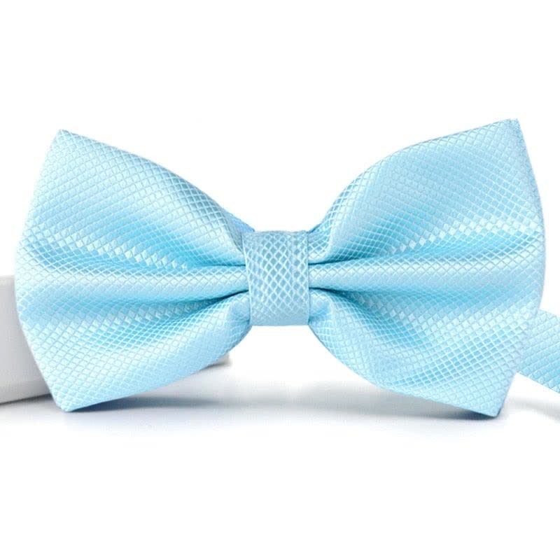 Men's Micro-checked Basic Color Bow Tie