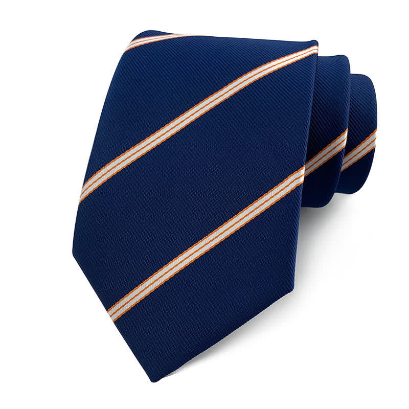 Men's Traditional Repp Striped Office Necktie