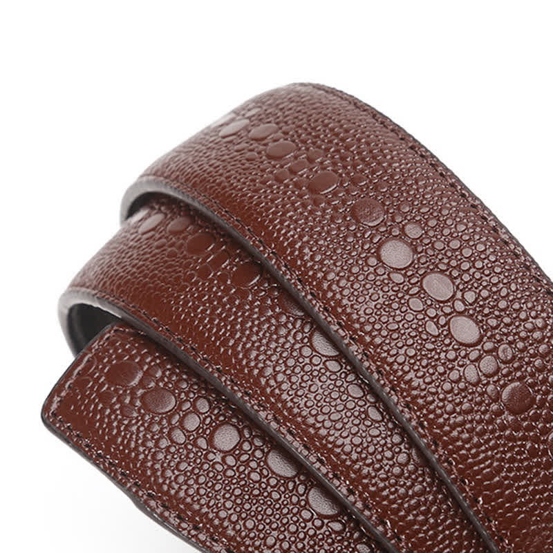 Men's Pearl Crocodile Pattern Leather Ratchet Belt