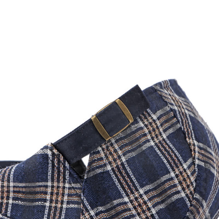 Travel Casual Checkered Beret Flat Cap - image 8